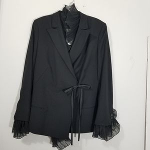 Rene Lezard Bergdorf Goodman Frilled Blazer